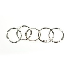 100 Pcs Metal Loose Leaf Binder For Scrapbook And Photo Albums