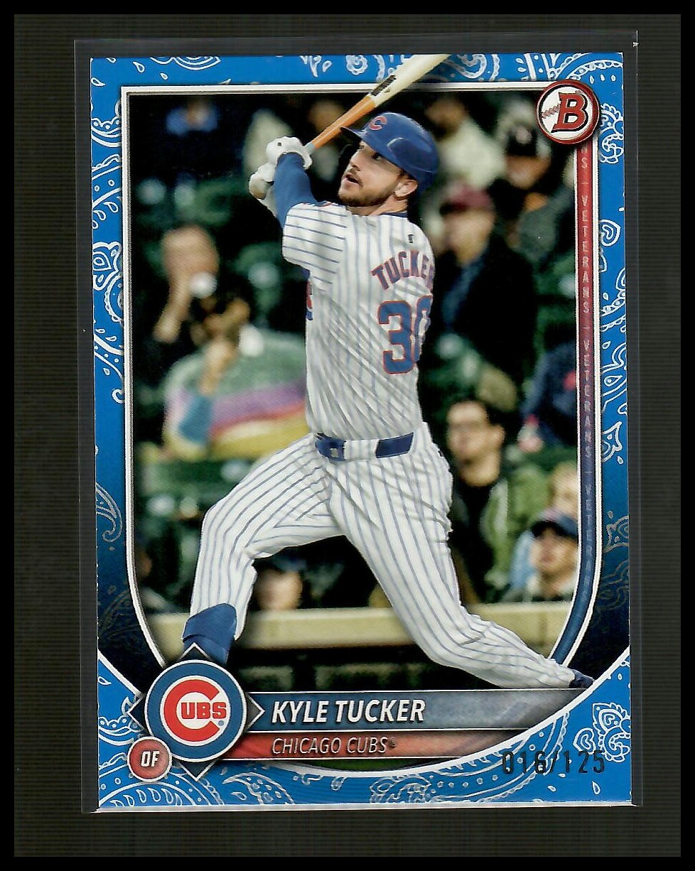 Kyle Tucker 2025 Bowman Blue Pattern #/125