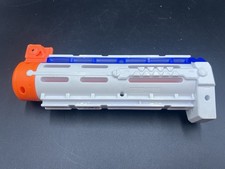 Nerf N-Strike Elite White Blue Retaliator Barrel Extension 2007 Hasbro