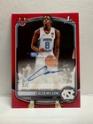 2025-2026 Bowman 1st U Caleb Wilson Auto /5 Red Prospect Bulls Color Match SP