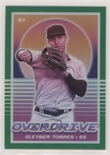2021 Panini Chronicles Overdrive Green Prizm 31/75 Gleyber Torres #6 5m1