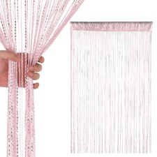 Hanging Glitter Curtains String Curtain Panels Door Fly Screen Room Divider Net
