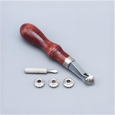 Lederhandwerk Naht Rädchen Set Markierungs und Abstands Werkzeug mit Holzgriff