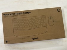 Logitech Wave Keys MK670 Wireless Ergonomic Keyboard and Mouse Combo Graphite