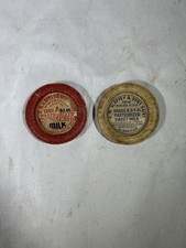Pair of Vintage Slappey Albany GA Georgia Milk Bottle Caps Sweet Collectible