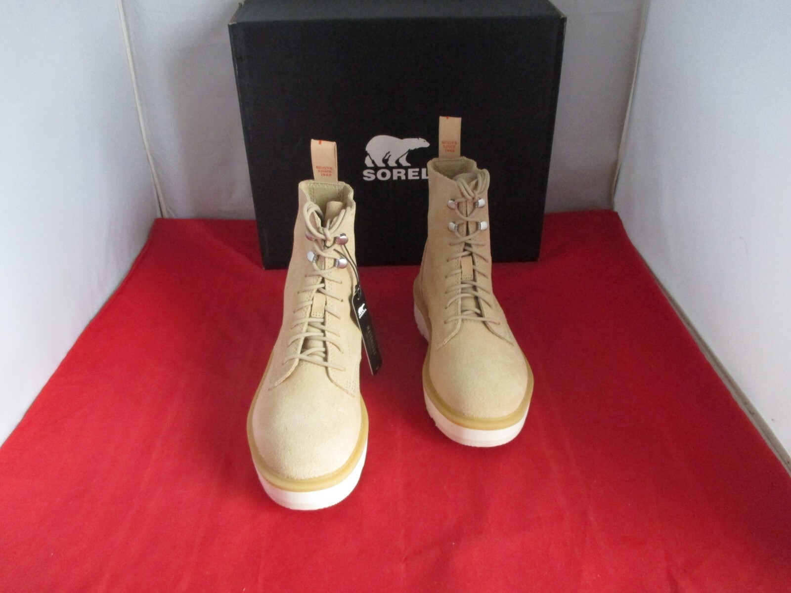 SAOLA Stivaletti SOREL Hi Line stringati con suola a strappo a metà albero taglia USA 6 1 2 ceramica #884