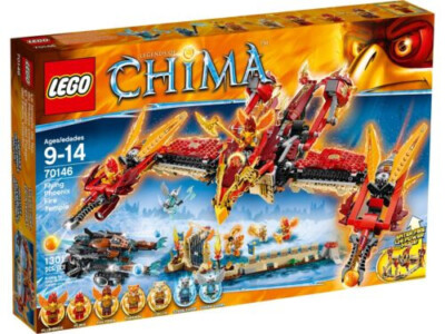 LEGO 70146 Legends of Chima Phoenix Fliegender Feuertempel Figuren vollständig