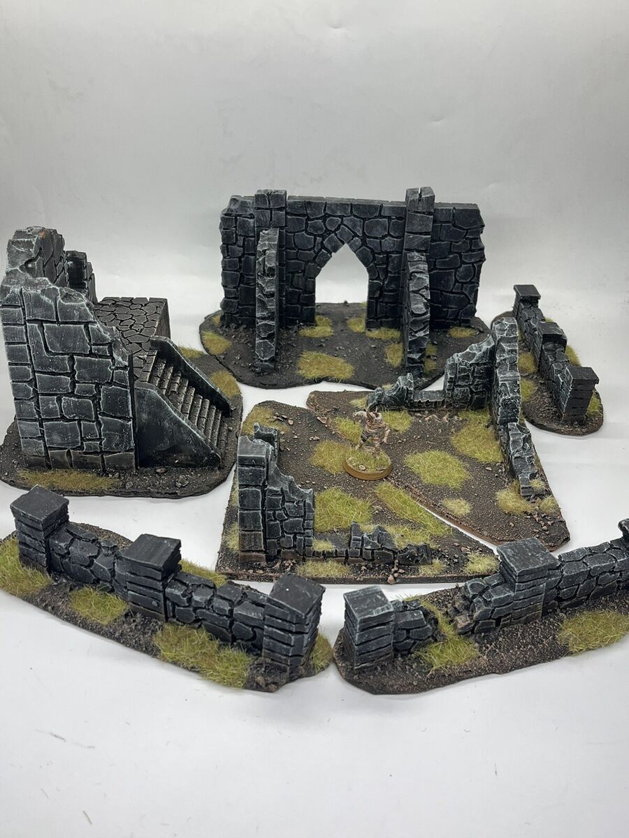 Wargaming Set Of Ruins Warhammer 40k Compatible Walls Wargaming Set Of Ruins Warhammer 40k Compatible Walls