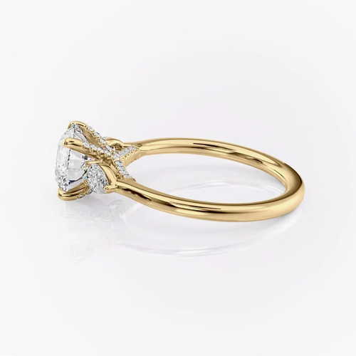 18k Yellow Gold Wedding Ring 1.90 Ct IGI Lab Grown Round Cut Diamond Size 5 6 7 - Picture 3 of 14