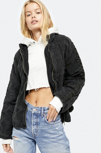 Denim Dolman Quilted Jean Jacket 