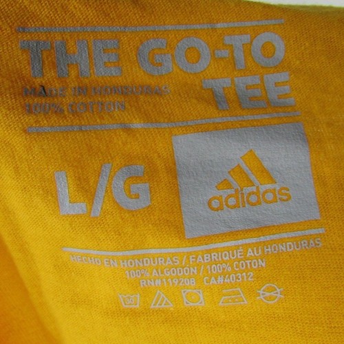 Nashville Predators NHL Adidas Men's Yellow Go-To Tee - Picture 5 of 5