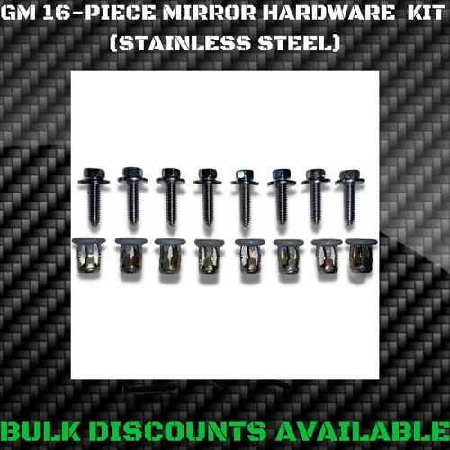 1960-1994 Chevy C20 Pick Up Truck Outside Door Tow Mirror Bolts Jack Nuts OEM GM