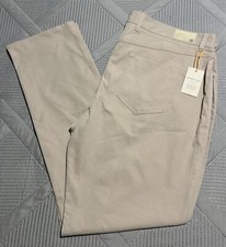 Peter Millar Crown Sport Pants Mens 40x32 Beige Eb66 Performance 5 Pocket Golf
