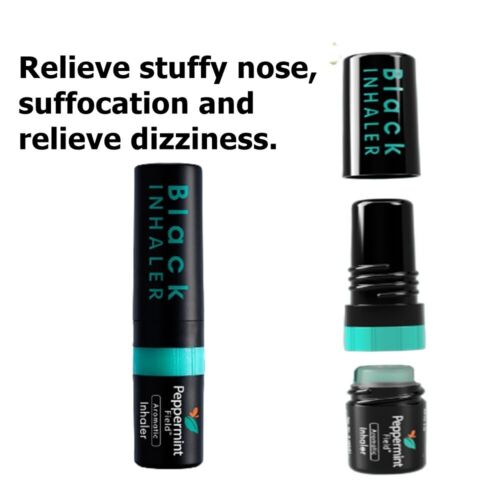 Peppermint Field Black Inhaler Pencil Thai Traditional Aromatically Refreshing 2 - Picture 4 of 6