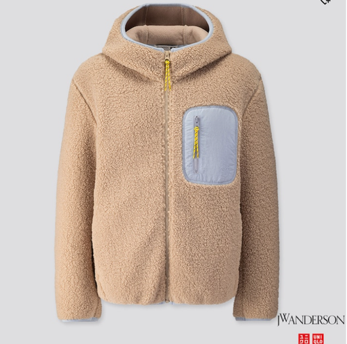 UNIQLO JW ANDERSON HOODED FLEECE JACKET 