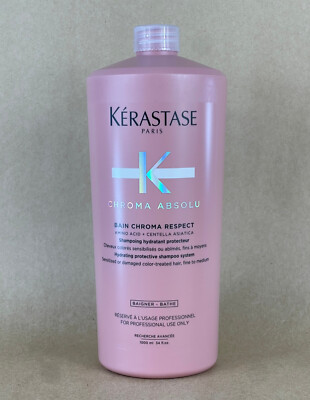Kerastase Chroma Absolu Bain Chroma Respect Hydrating Protective Shampoo 34 oz
