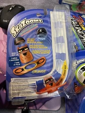 SkaZooms GRUNGY & BROWNU w/ Helmet & Board Collect Them All Kids Toy By JAX