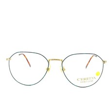 Cereda Eyeglasses SC412 DGRN Gold Green Full Rim Frames 55[]19 135 mm