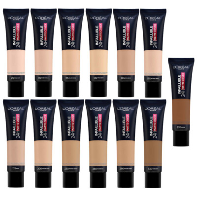 L'Oreal Infaillible 24H/32H Matte Cover Matt Longwear Foundation LSF18 30ml