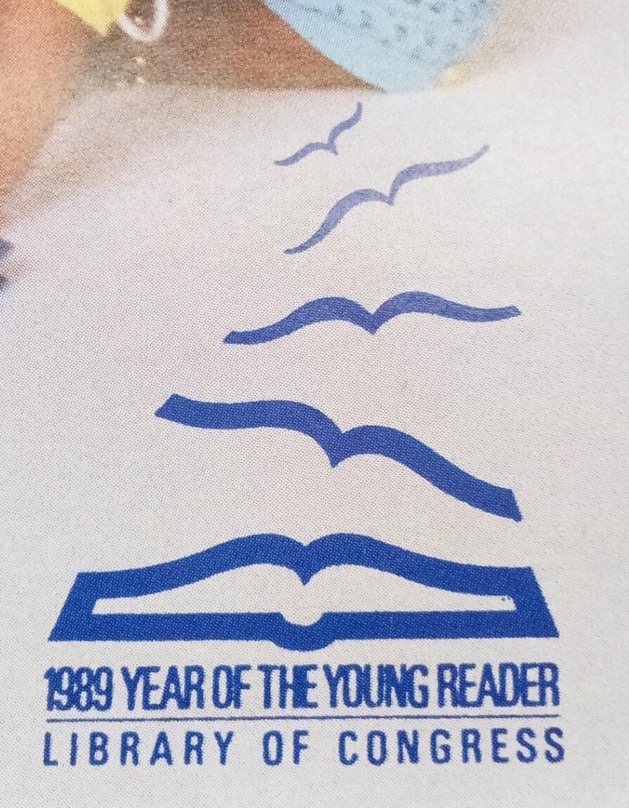 1989 Poster Born to Read 11" x 17" Scholastic Weekly Reader Book Club vintage 