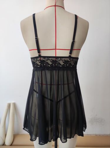 Mujeres Damas Sexy Lencería de San Valentín Encaje Quimise Prendas para dormir Ropa interior Prendas para dormir - Imagen 9 de 12