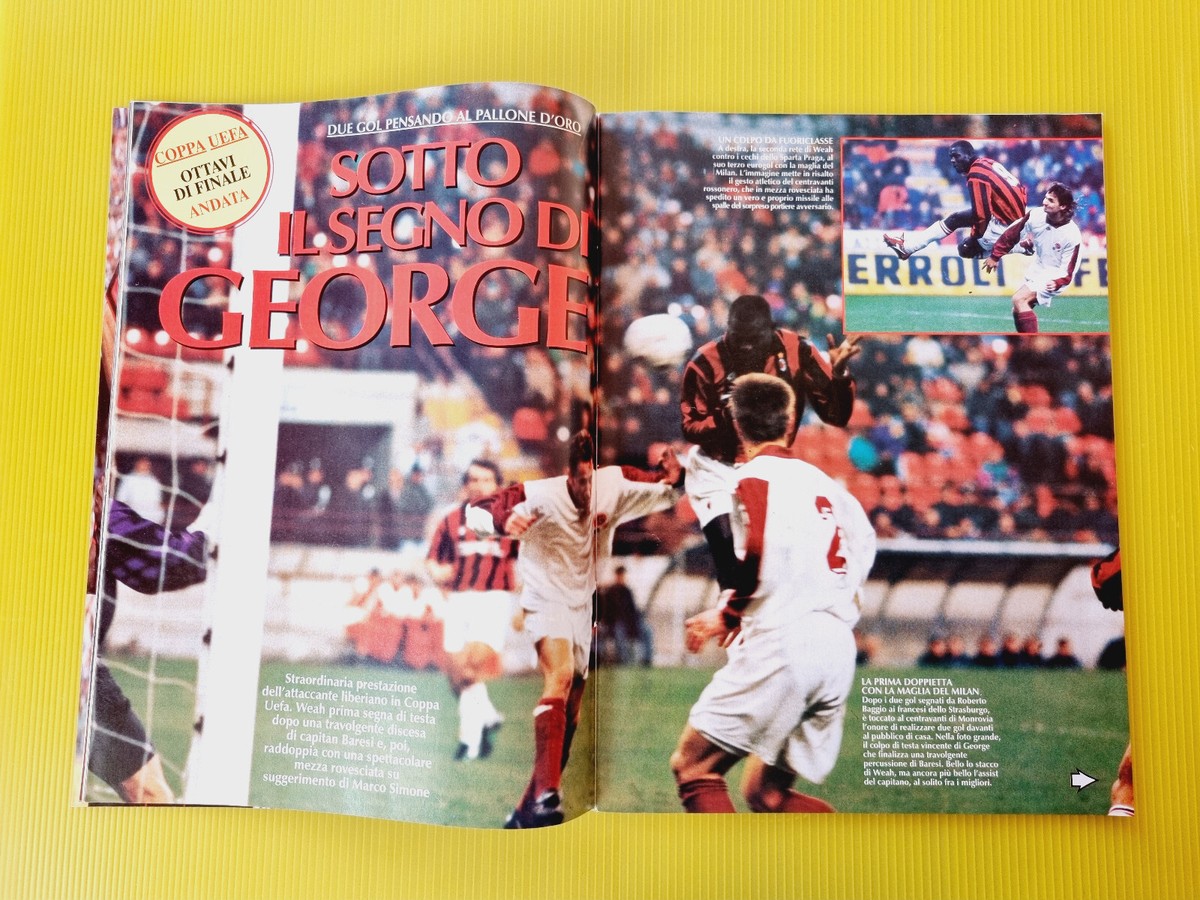FORZA MILAN DECEMBRE 12-1995 ROBERTO BAGGIO-GEORGE WEAH-BOBAN