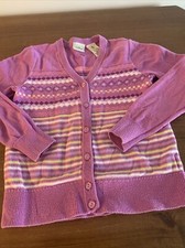 LL Bean Sweater Girls Large 6/7 Purple