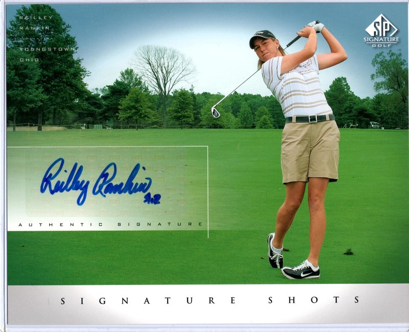 2004 SP Signature Golf Reilly Rankin 8x10 Signed photo Signature Shots Auto