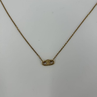 Celine Trionf Macadam Halskette Gold Vintage