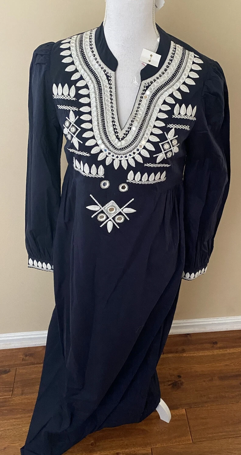 Abito Tory Burch maxi lunghezza blu navy tg 2 $499