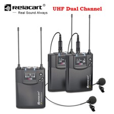 Relacart CR1 CR2 Wireless Transmitter System Microphone Dual Channel f interview