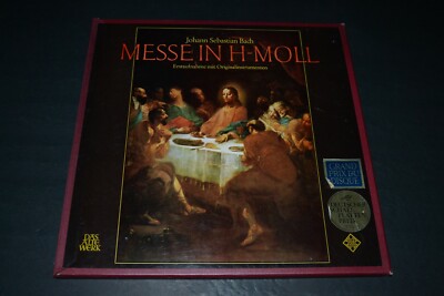 Johann Sebastian Bach~Messe In H-Moll~German IMPORT~3LP With Insert~FAST SHIP!