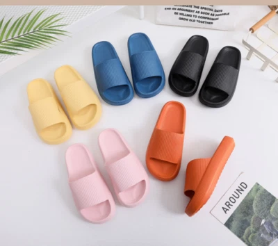 MARKENLOS Damen Komfy Schlappy Schlappen Rutschfest Badeschuhe Hausschuhe Pantoffeln Nue