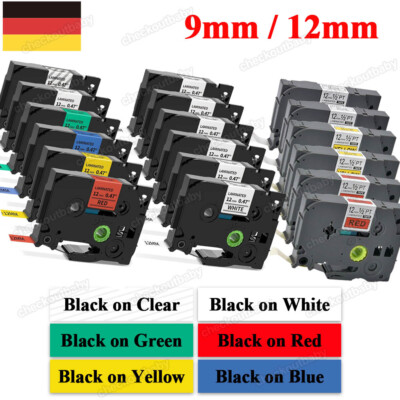 3x Schriftband 12mm für Brother P-Touch TZe-231 PT H101C H105 D210 300 1000 E105