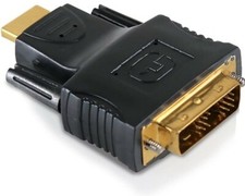 HDMI to DVI Connector Adapter-DVI Male 18 Pin to HDMI Female 19 Pin w/24K