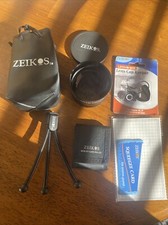 Nice 6 Piece Accessories Lot ZEIKOS - Mem Card, Lens Cap, Cleaner, Tripod, 58m