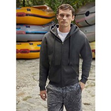 Fruit Of The Loom Mens Premium 70/30 Hooded Zip-Up Sweatshirt / Hoodie