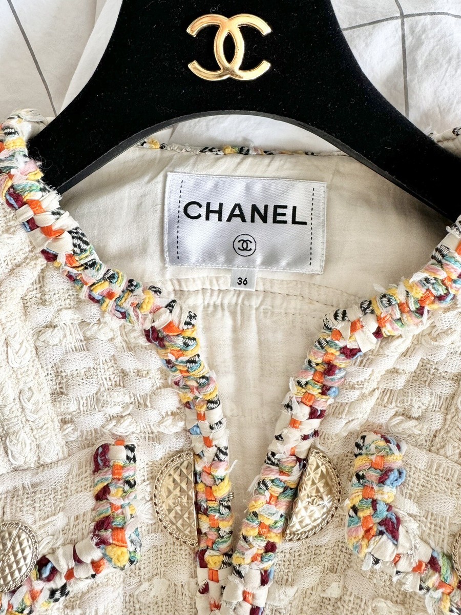 Rare Chanel 17C 2017 Cruise Cuba Coco Fantasy Tweed Jacket Rare Chanel 17C 2017 Cruise Cuba Coco Fantasy Tweed Jacket