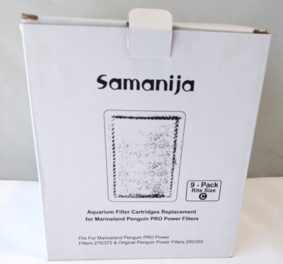 Samanija 8 Pack Aqueon Rite Size C Replacement Filter Cartridges  Penguin Pro