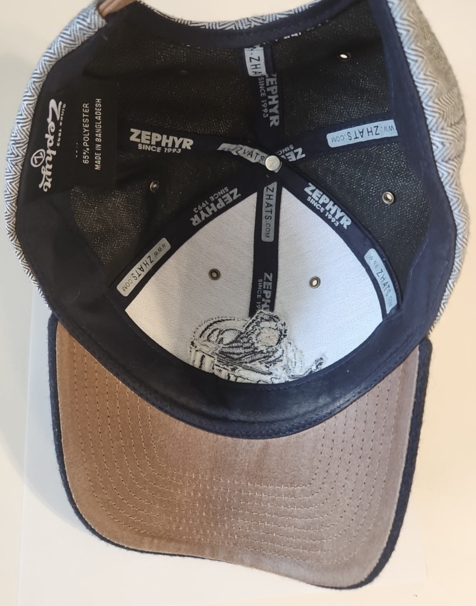 Jacksonville Icemen ECHL Hockey Team Embroidered Logo Blue & Grey