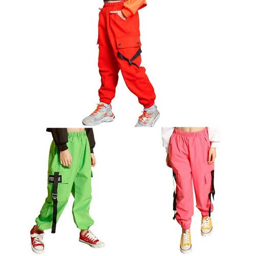 Girls Stylish Joggers Elastic Waist 
