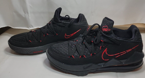 Men's Nike LeBron 17 Low Black Red Dark 