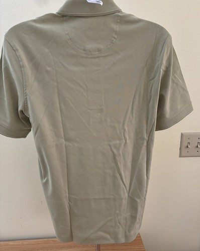 CAMISA POLO HOMBRE VANHEUSEN MANGA CORTA TALLA PEQUEÑA COLOR OLIVA SUAVE NUEVA CON ETIQUETAS - Imagen 3 de 6