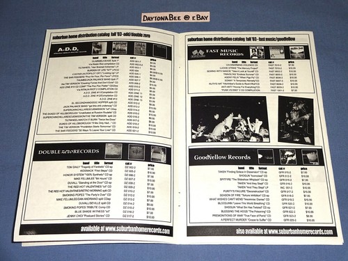 Suburban Home Records Distribution Catalog Fall 2003 Colorado Jawbreaker Tribute - Picture 3 of 7