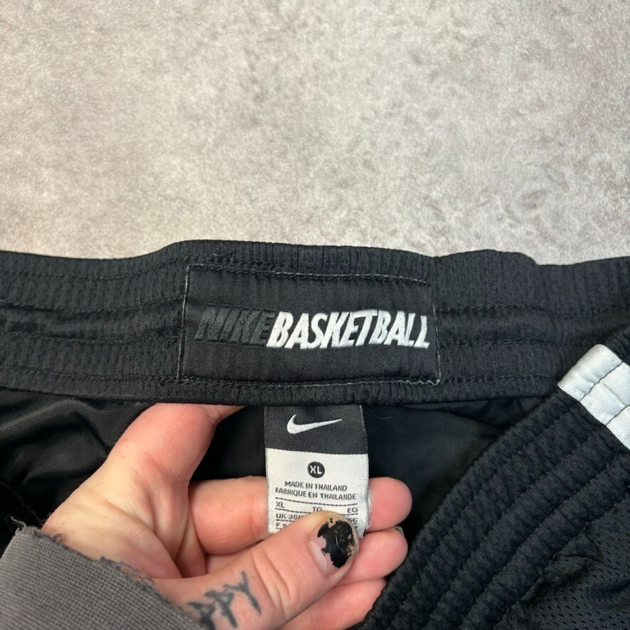Nike Shorts Mens Swoosh Basketball Baggy Sports Running Bottoms, Black, XL image 5
