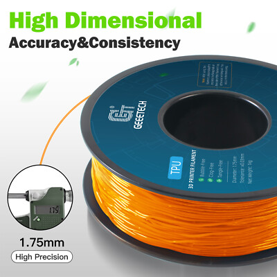 1KG New Solid Color TPU Orange Geeetech 3D Printer Filament 1.75mm Consumables