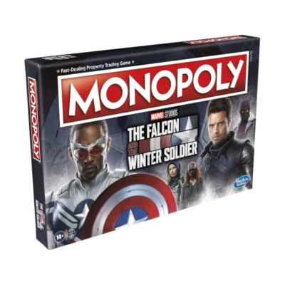 Hasbro Monopoly The Falcon and Winter Soldier englisch Brettspiel Marvel - Bild 1 von 4