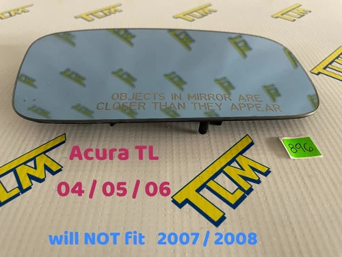04 Acura TL Door Rear View Mirror Glass Blue PASSENGER RIGHT 2004 2005 2006 OEM