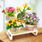 Flower Bouquet Plants Building Blocks Mini Bricks Artificial Creative Decoration