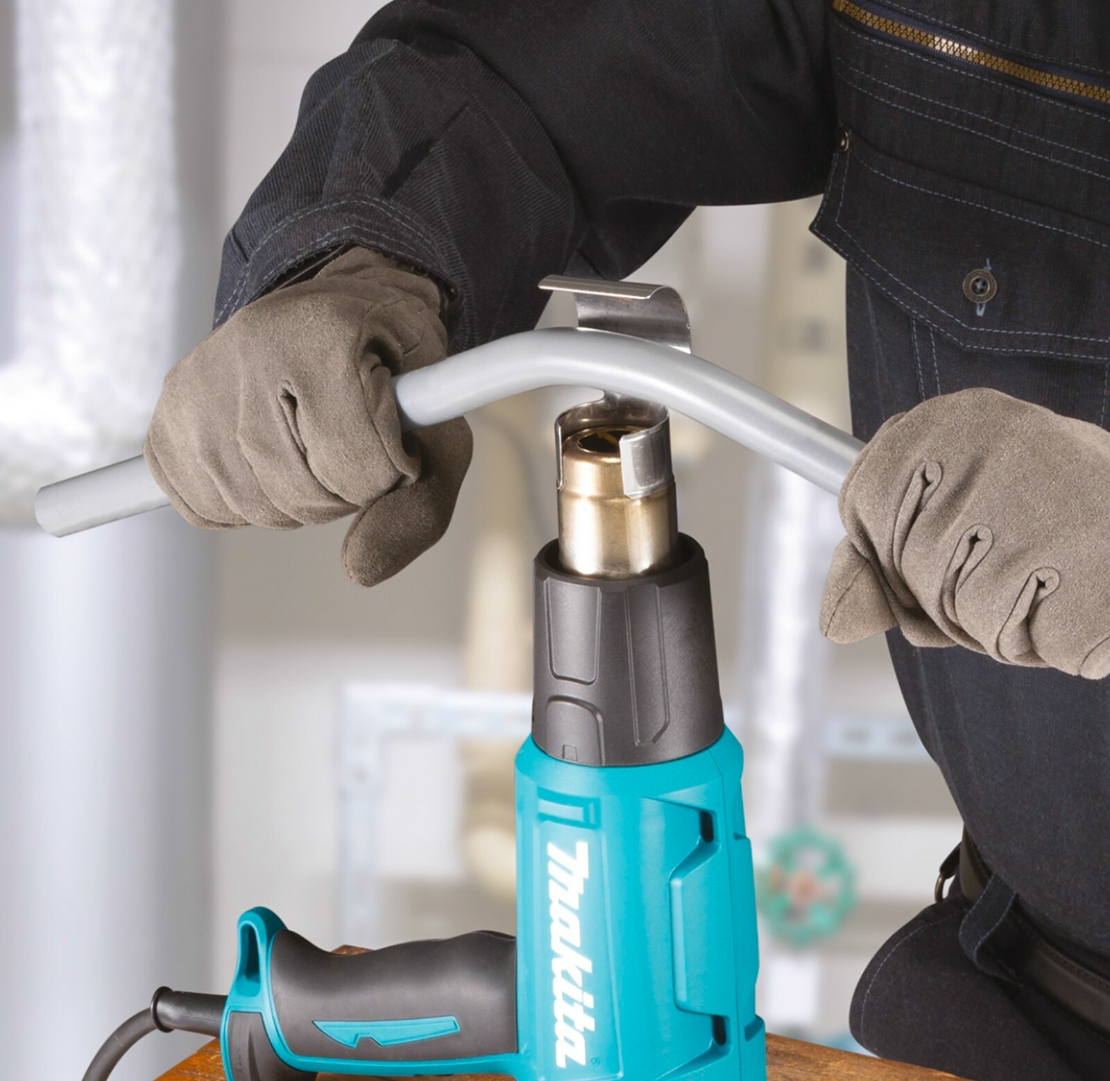 Makita Genuine Electric Heat Gun Kit with Adaptors 1800 Watt and Adjustable Heat eBay